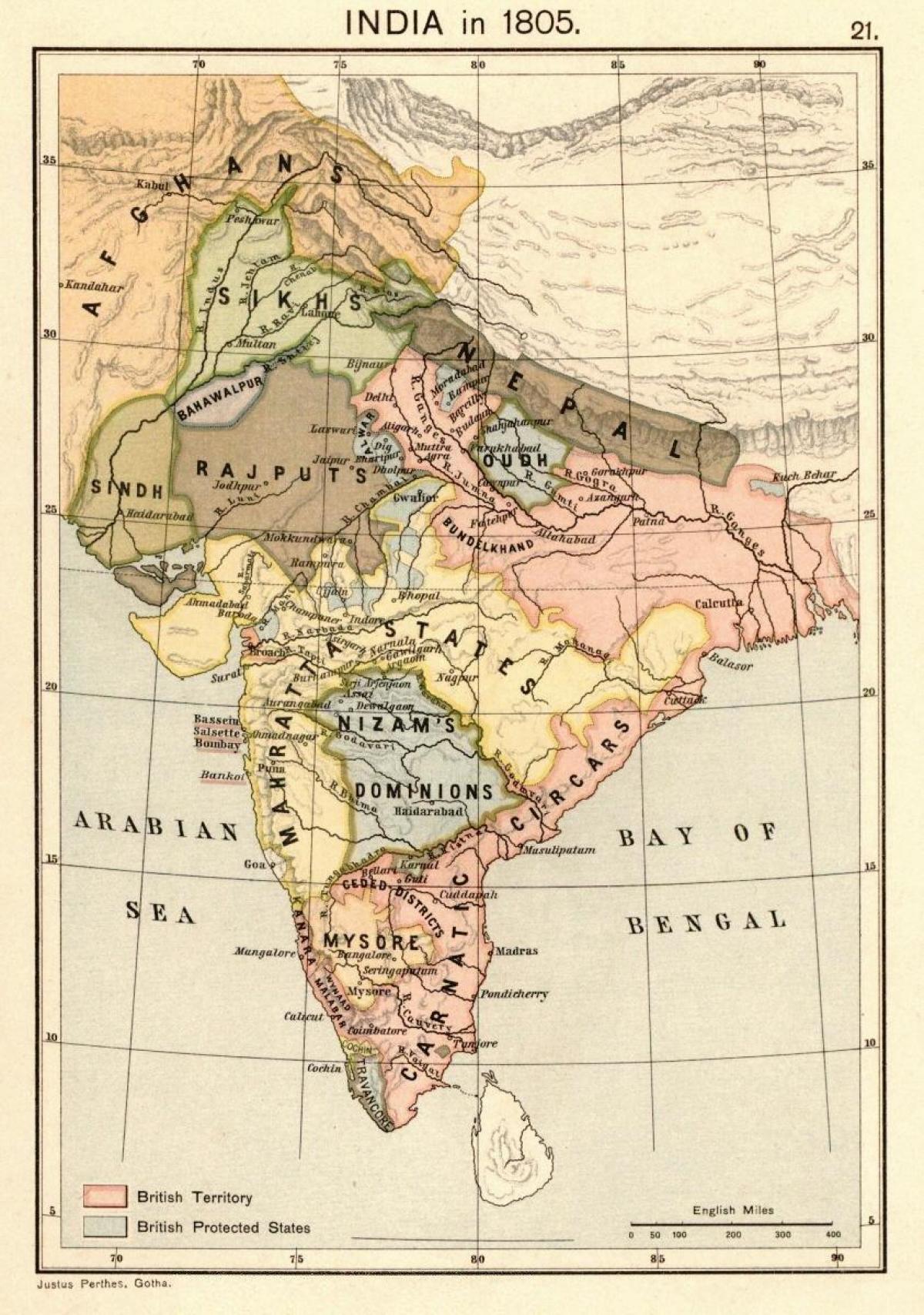 خريطة نيبال قبل 1816