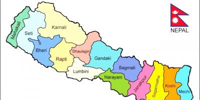 نيبال خريطة جديدة