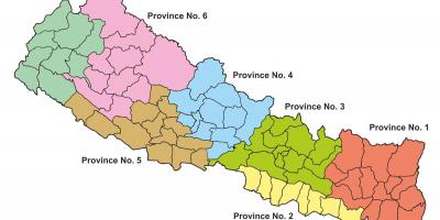 خريطة الدولة من نيبال