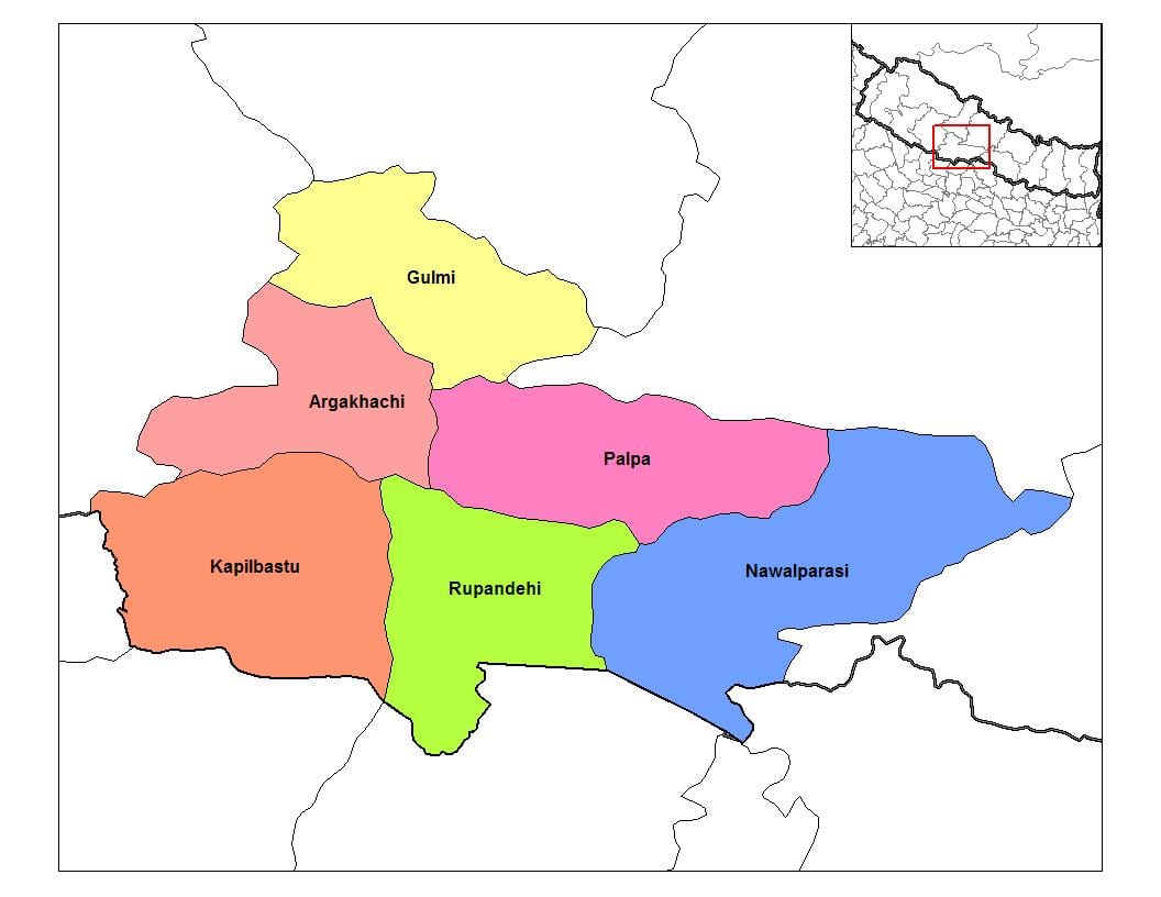خريطة rupandehi نيبال