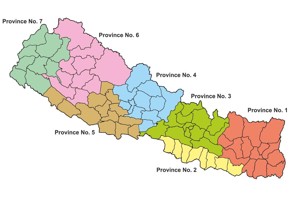 خريطة الدولة من نيبال