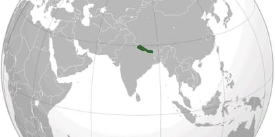 خريطة الأرض نيبال